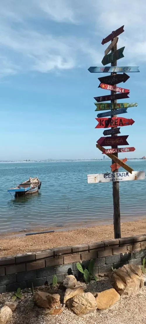 Hotel beach, Sri Racha, Thailand 