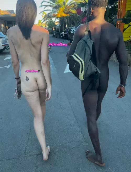 I proudly take a walk with my black lover while Cucky proudly follows us. We are absolutely public about our cuckolding lifestyle and want to spread the movement. No woman should settle for her husband's cock only, and men should accept that condition. 