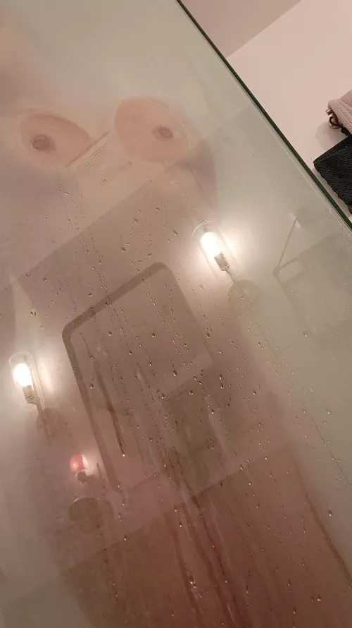 The only thing hotter than this steam is me pressed against the glass