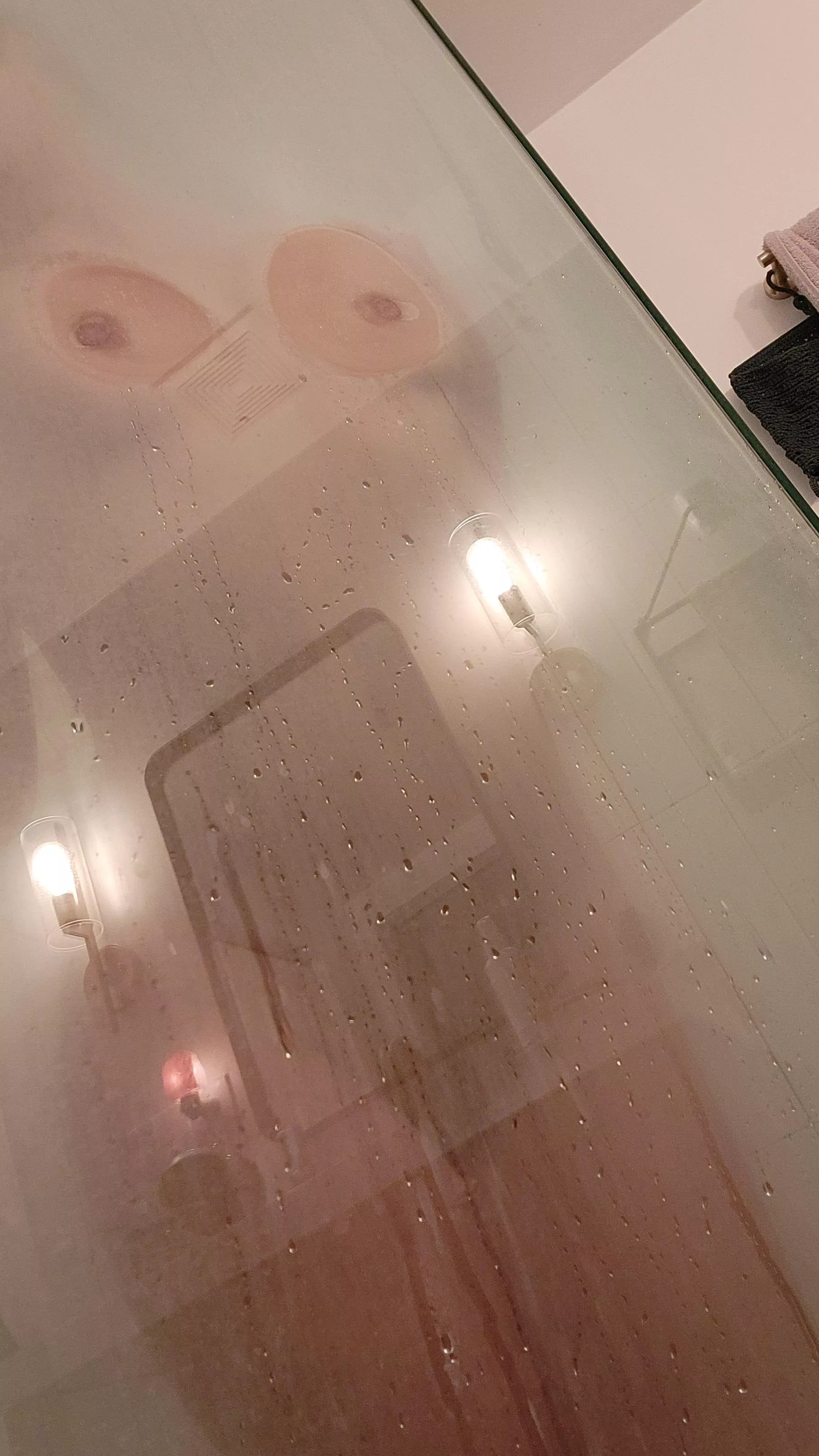 The only thing hotter than this steam is me pressed against the glass