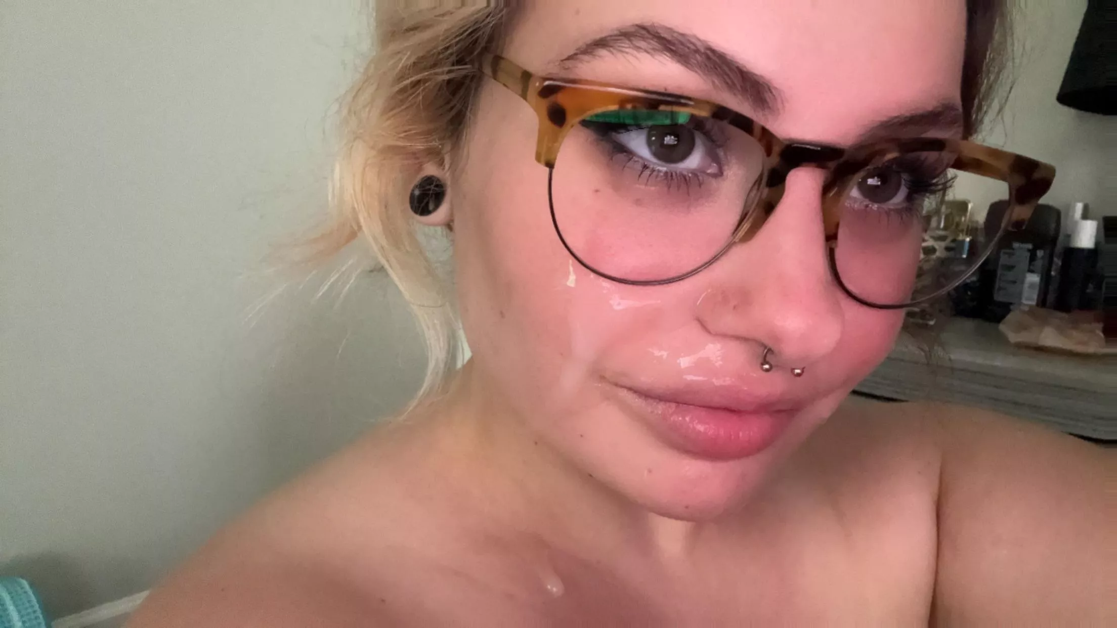 Wearing my cum catchers 