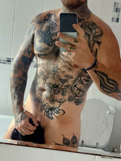 Would you play with daddy after the shower ??