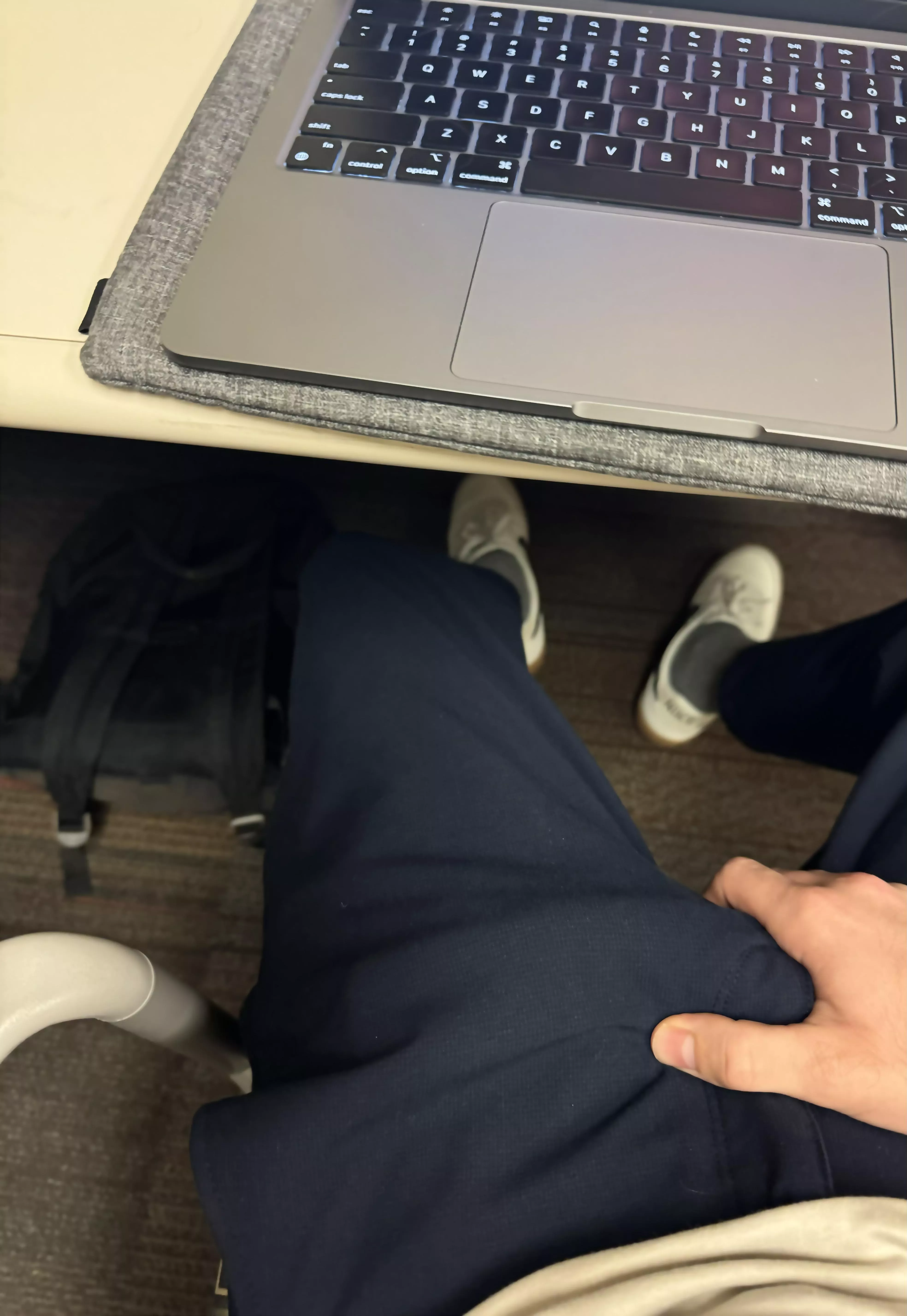 (21) Horny asf at work. Should I get it out here or wait until I get home? 