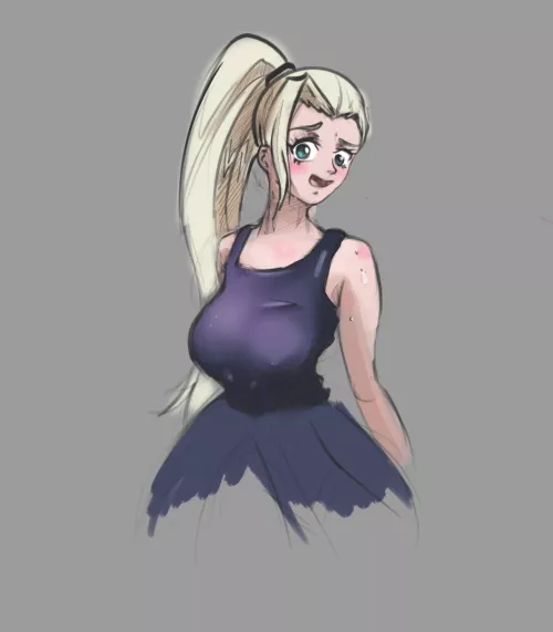 Embarrassed Ino Sketch (OC)