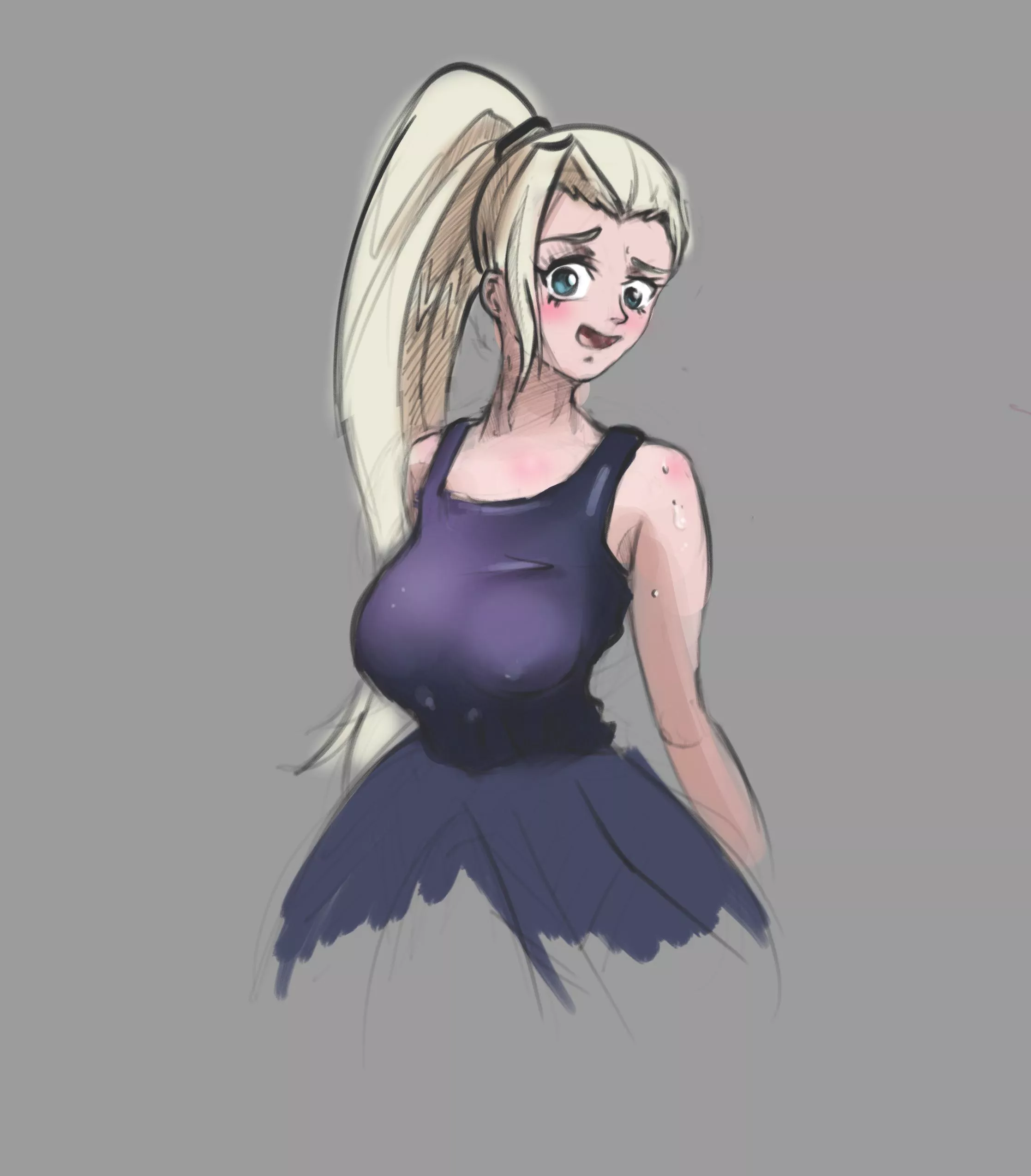 Embarrassed Ino Sketch (OC)