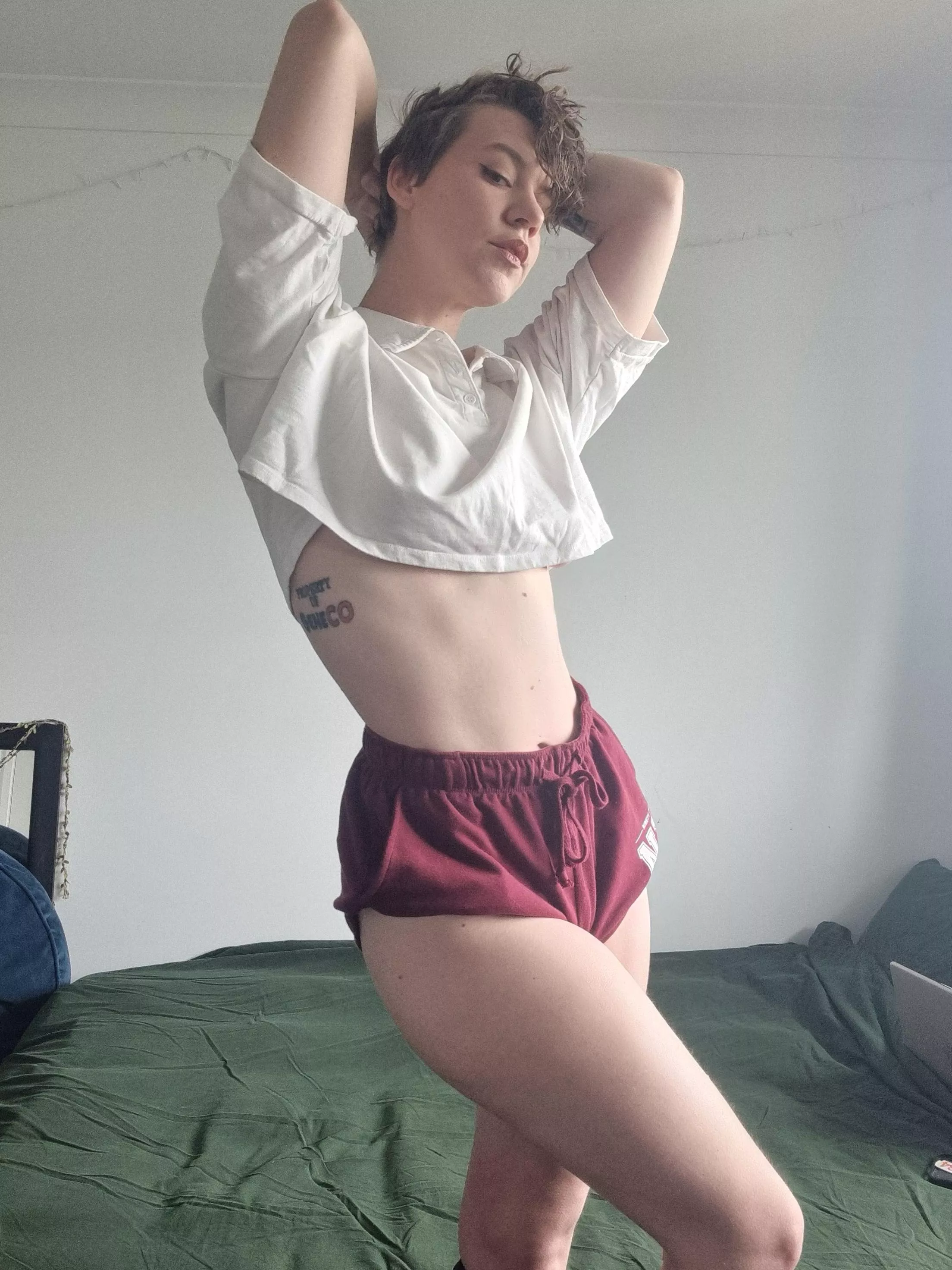 I gotta be careful when I play sports, I'm real close to flashing the other team