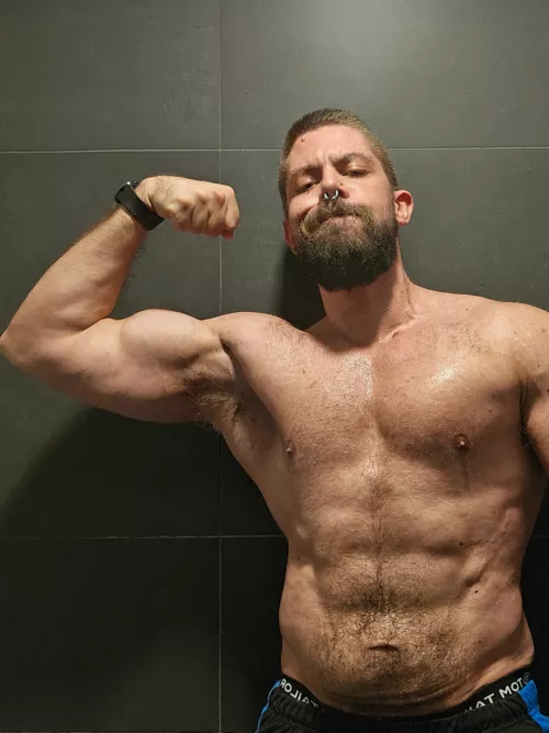 The whole locker room smells like me now.