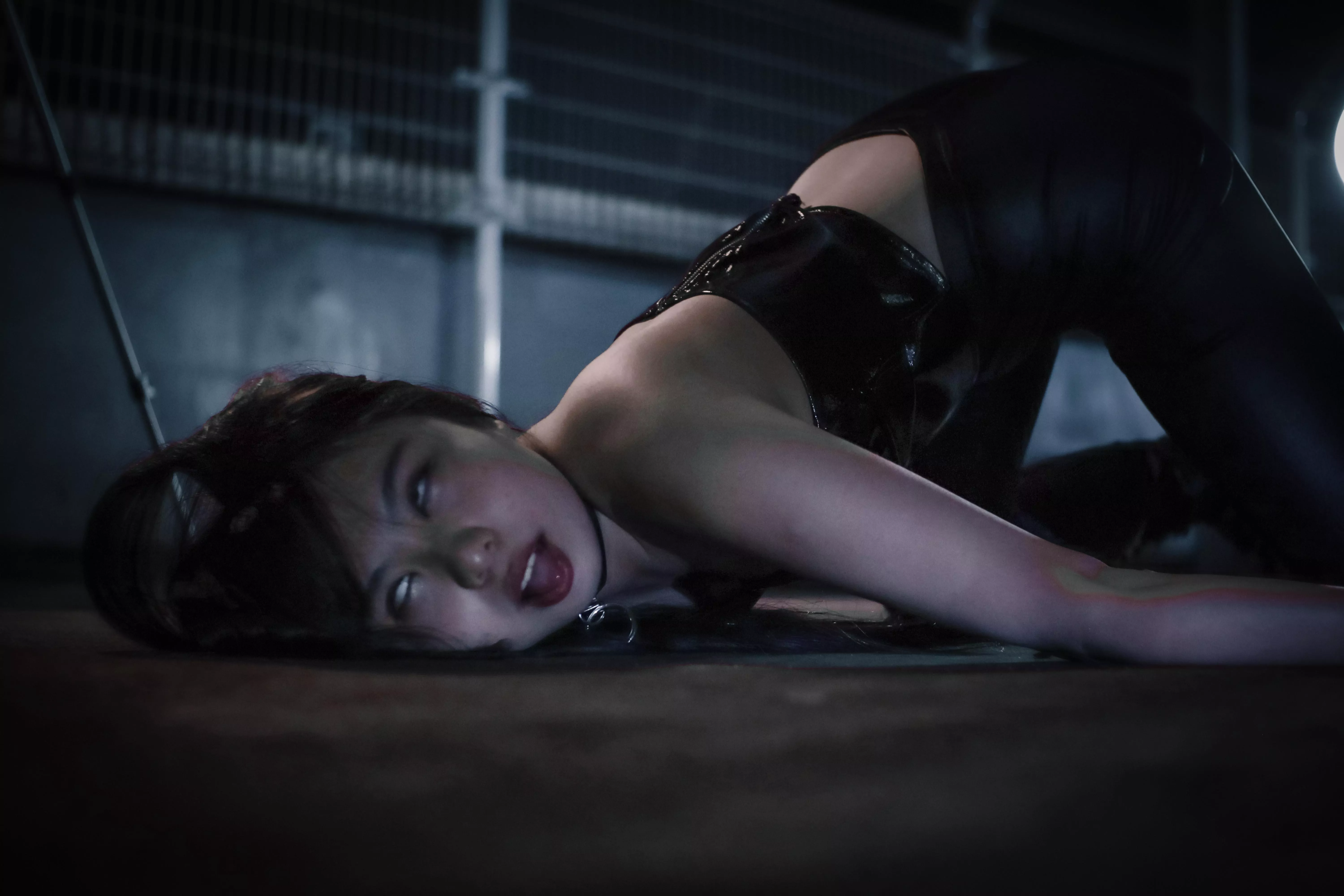 Tough night for our little nine cat