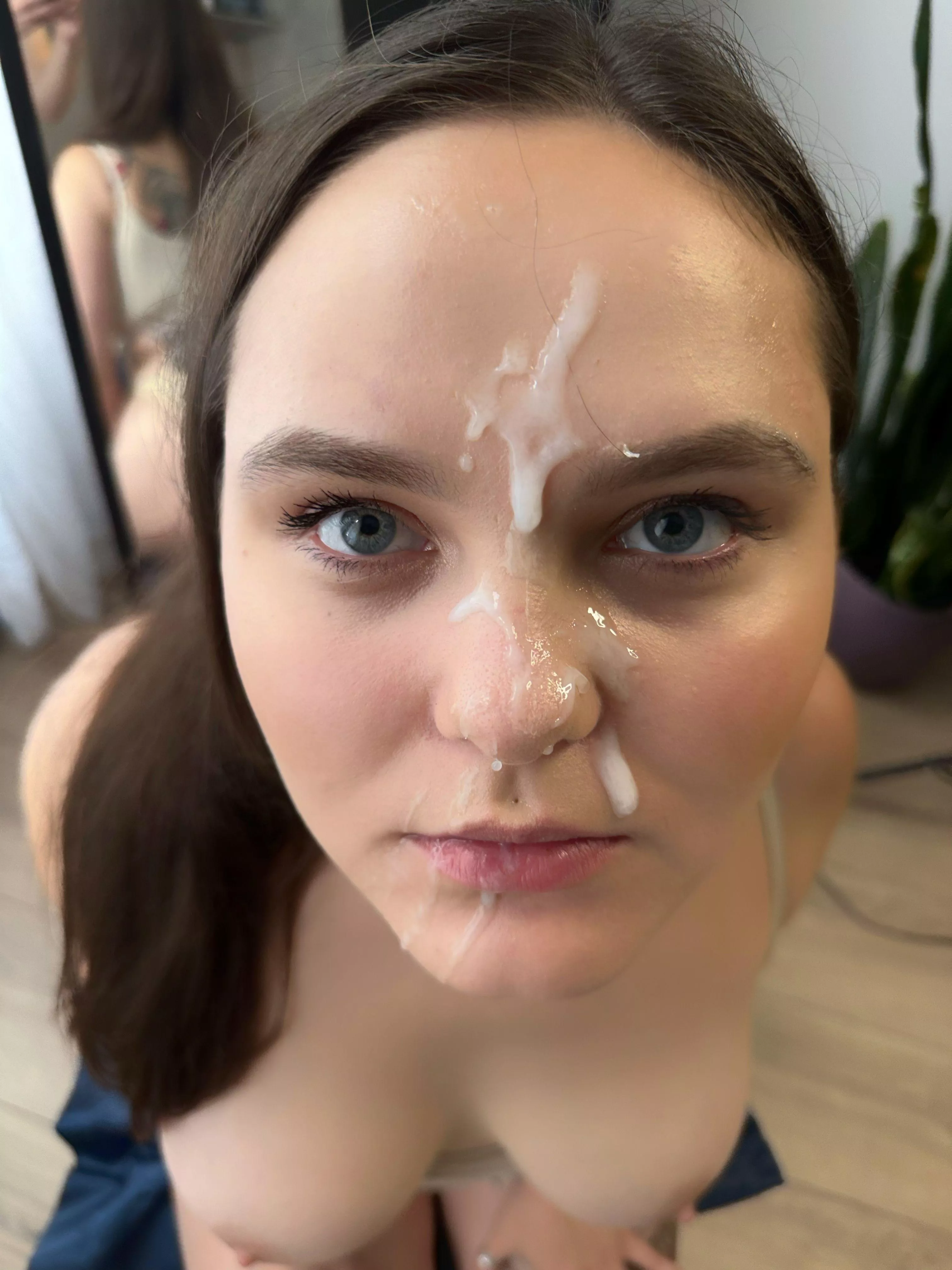 Do I look prettier with cum on my face