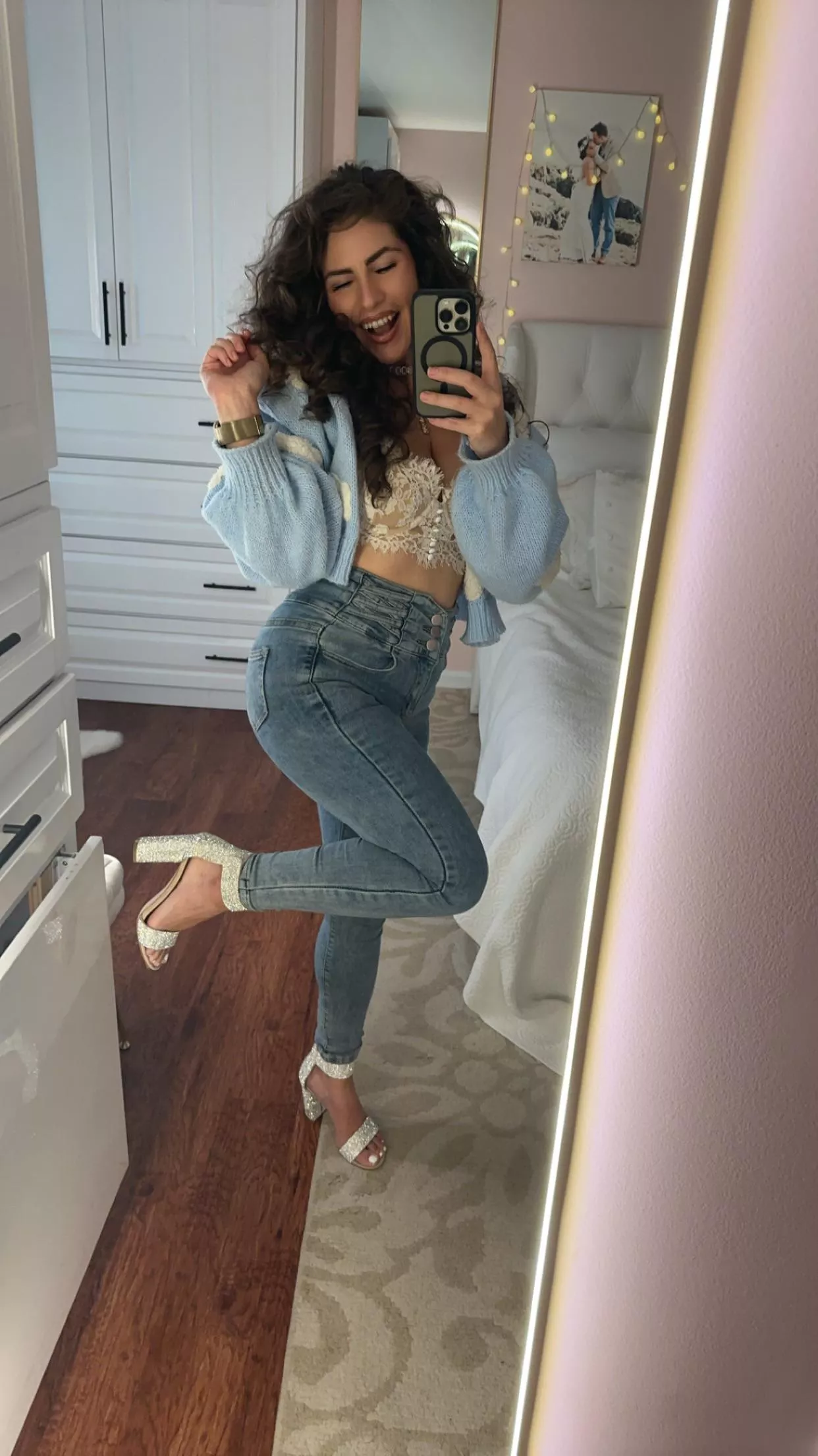 I love rhinestone heels