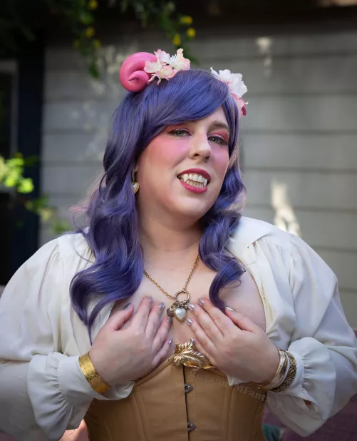 The tiefling Lady is teasing you... How will you try to get her to move her hands?