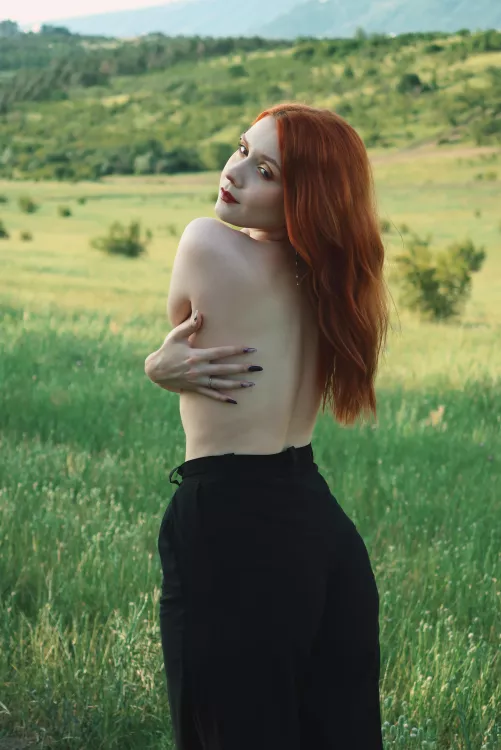 Walking in mountains 