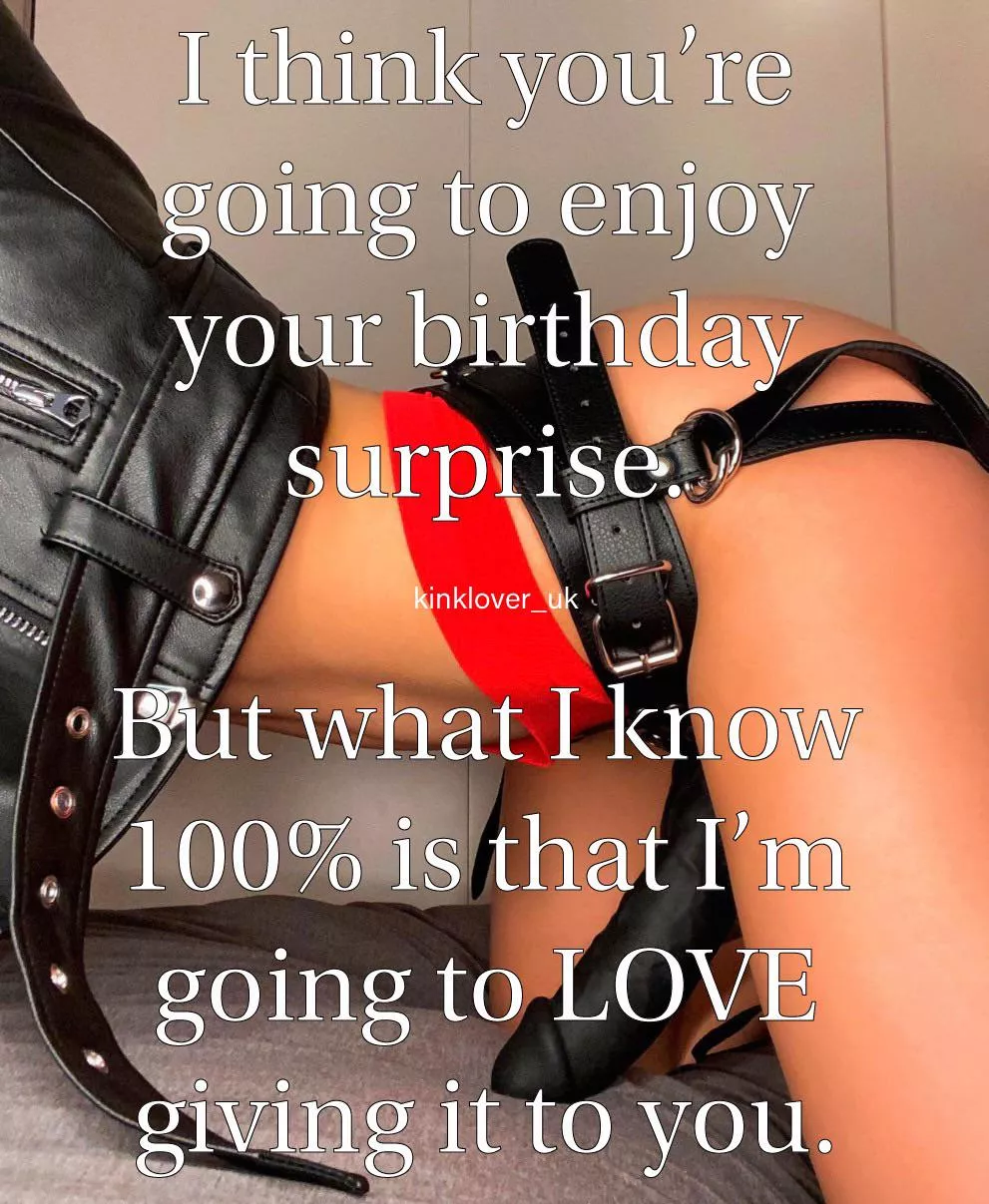 Birthday or not, it’s her enjoyment that really matters, isn’t it? 