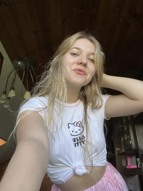 Happy because I am blonde 