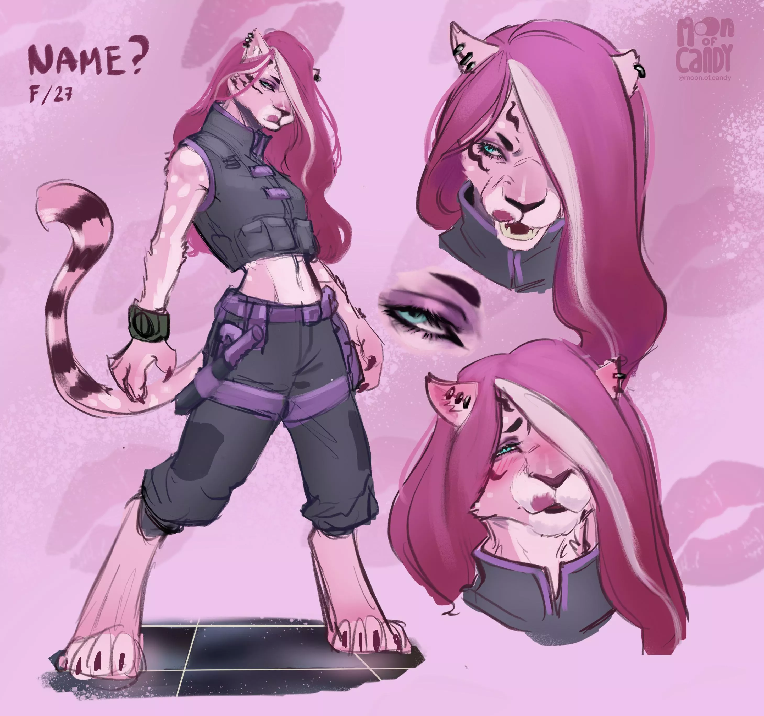 I think I just made my fursona… any name ideas? 