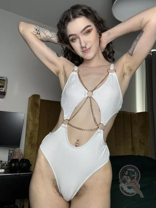 My armpits and bush will never be contained in a swimsuit!