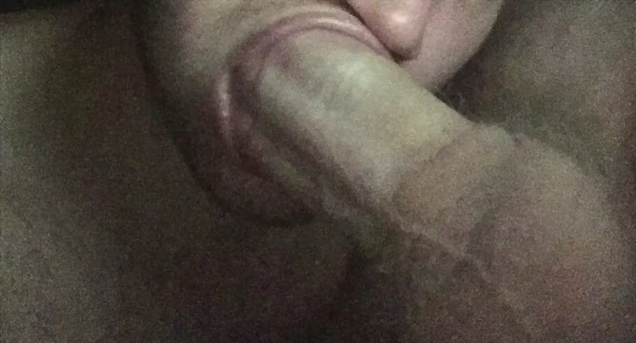 My bro is still sucking my fat cock