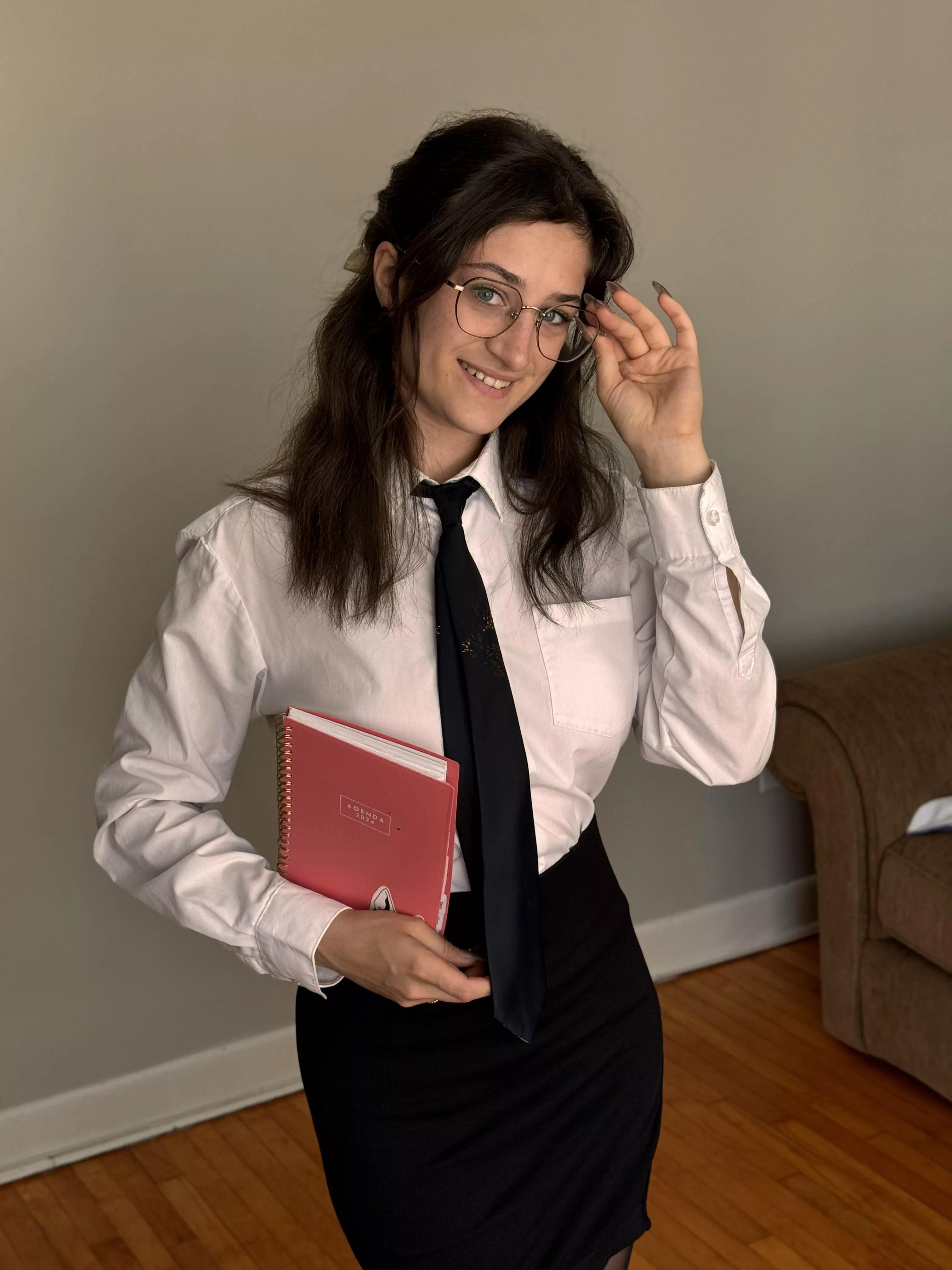 New secretary at work