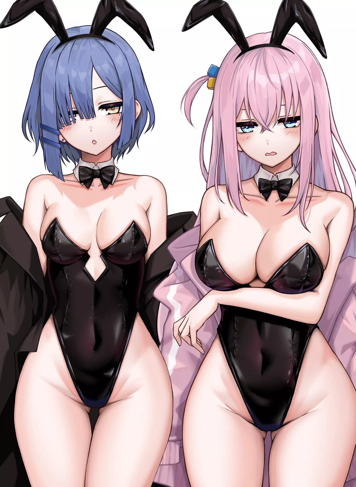 Ryo And Bocchi As Two Sexy Bunny Girls (Bocchi The Rock)