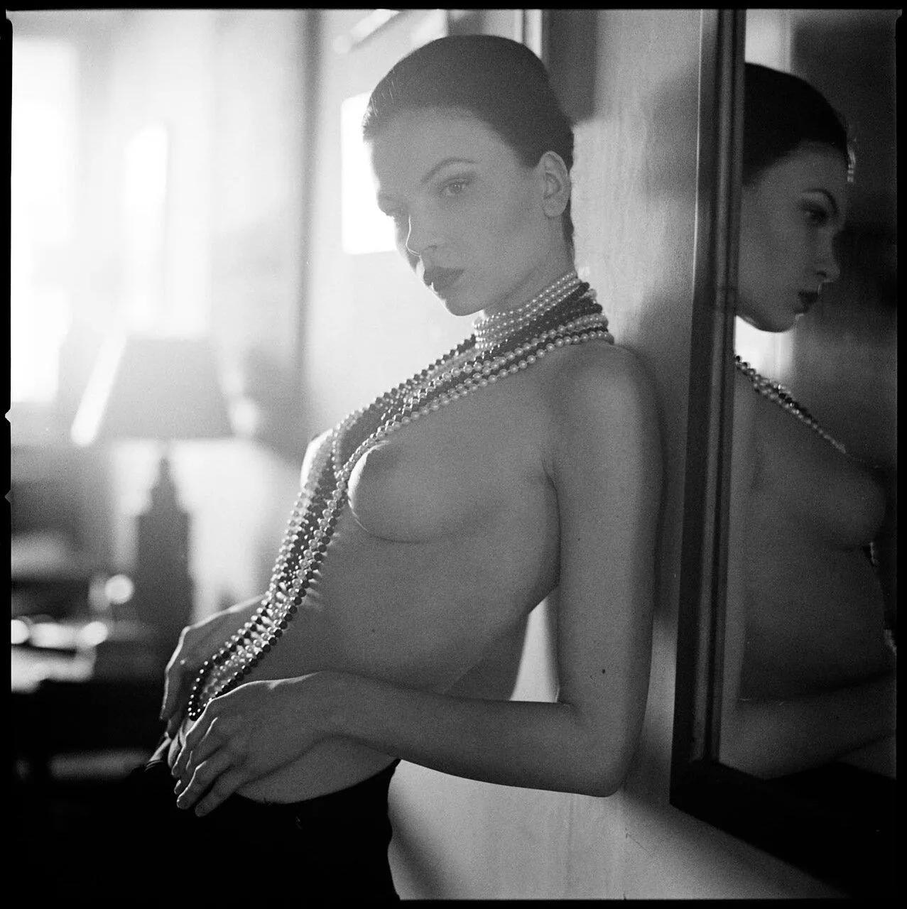 She may wear the pearls, but nothing else