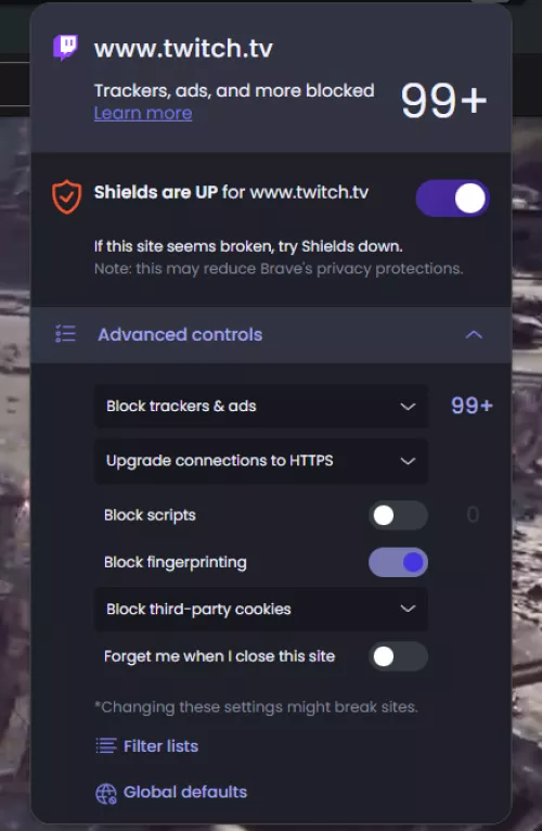 Twitch yall need to chill out with ads and trackers.