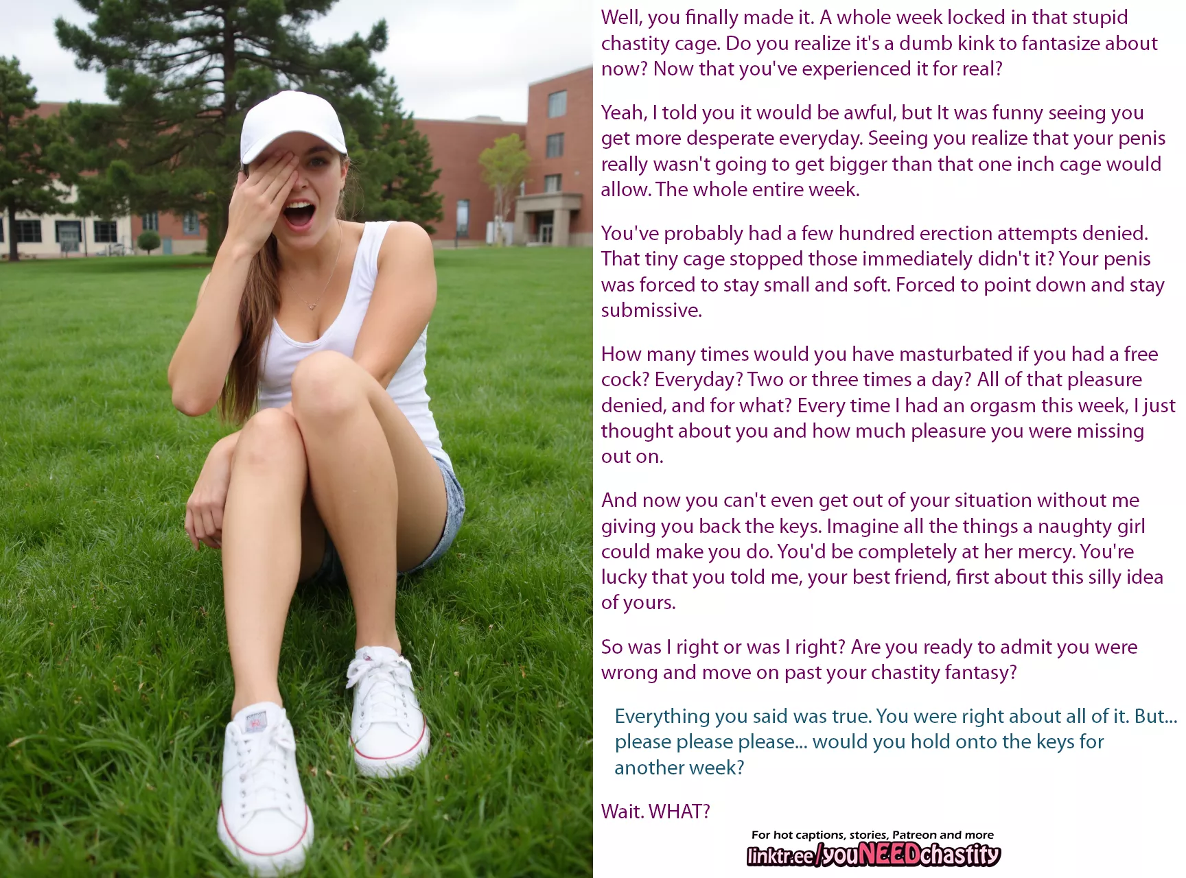 You were right about chastity 