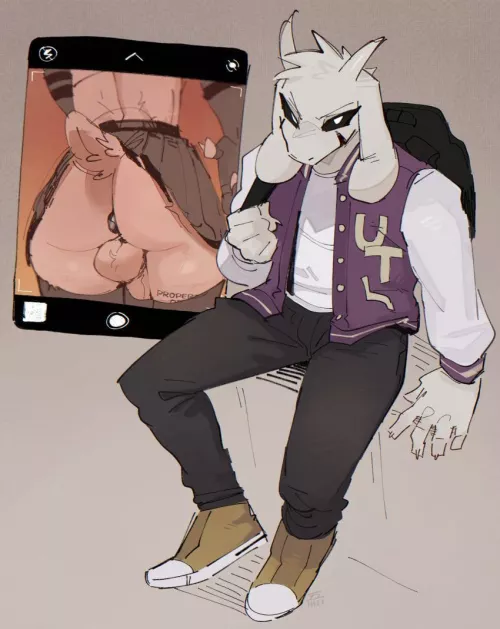[Asriel]'s been doing... Lewd things in College (reesuu spuff) 