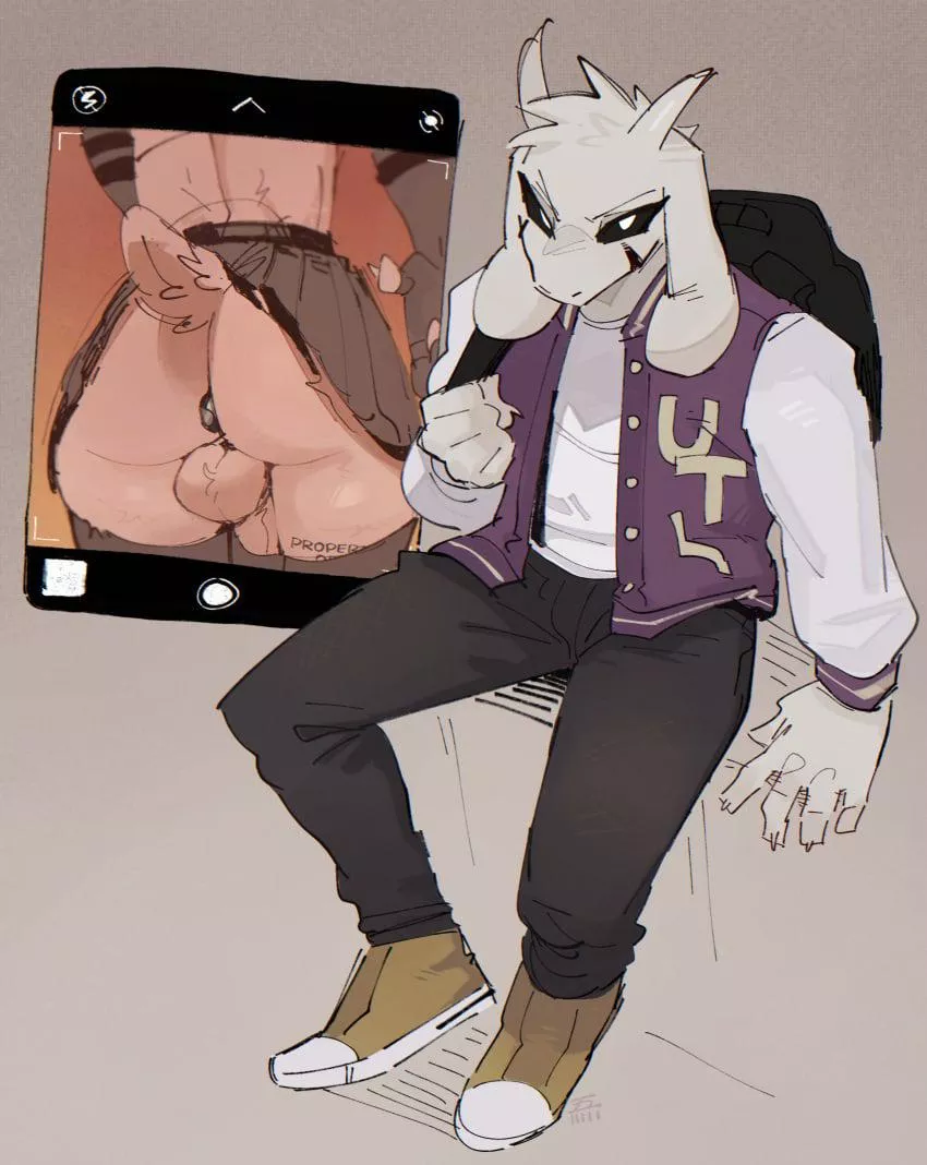 [Asriel]'s been doing... Lewd things in College (reesuu spuff) 