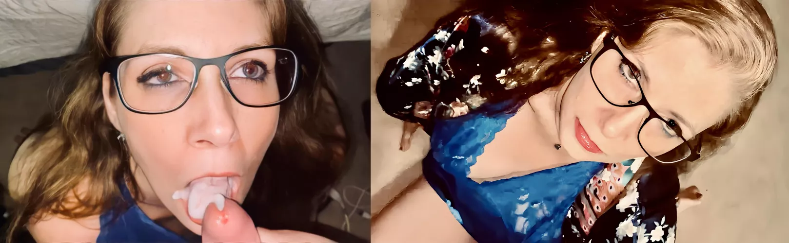 Before and after cum