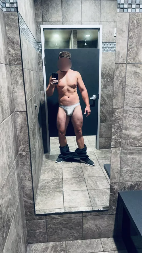 I love rocking a jock at the gym. Anyone else? 