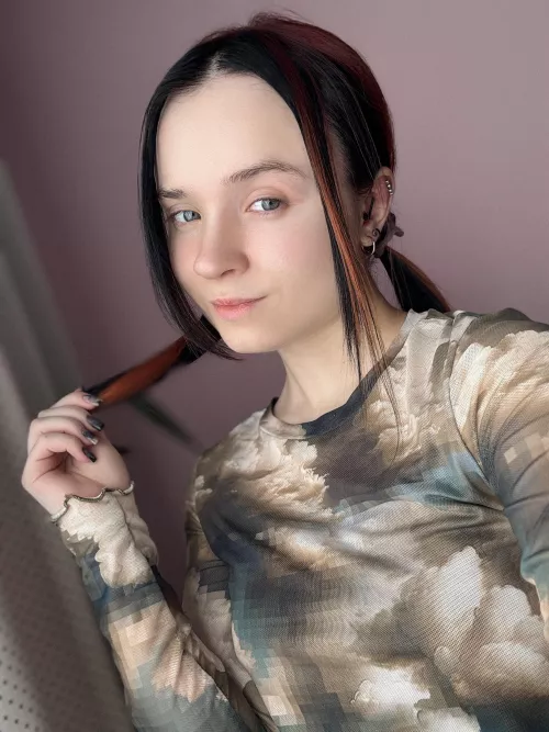 I'll give you a shy smile..