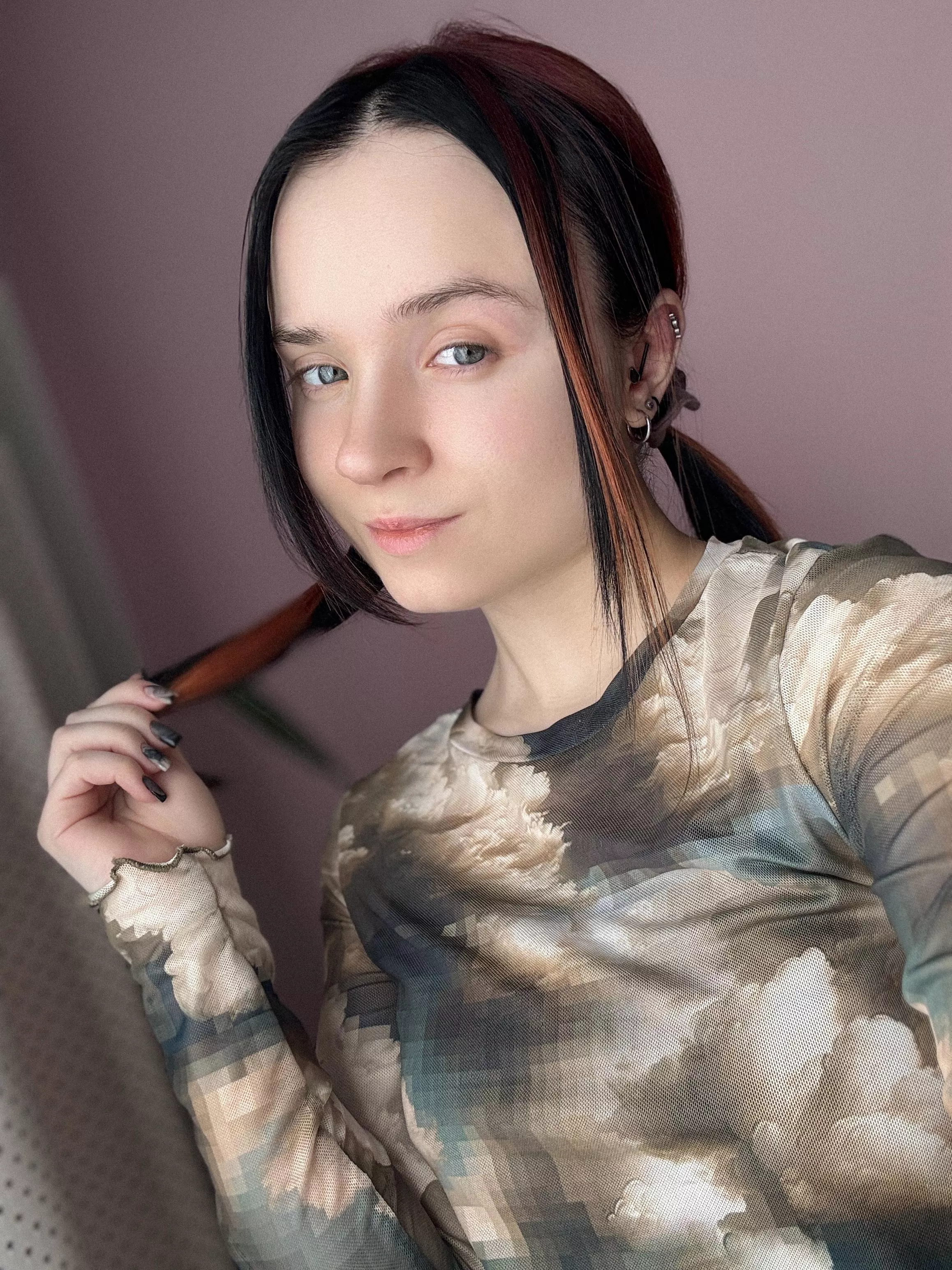 I'll give you a shy smile..