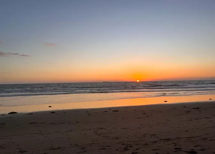 Sunset over the pacific ocean 💕