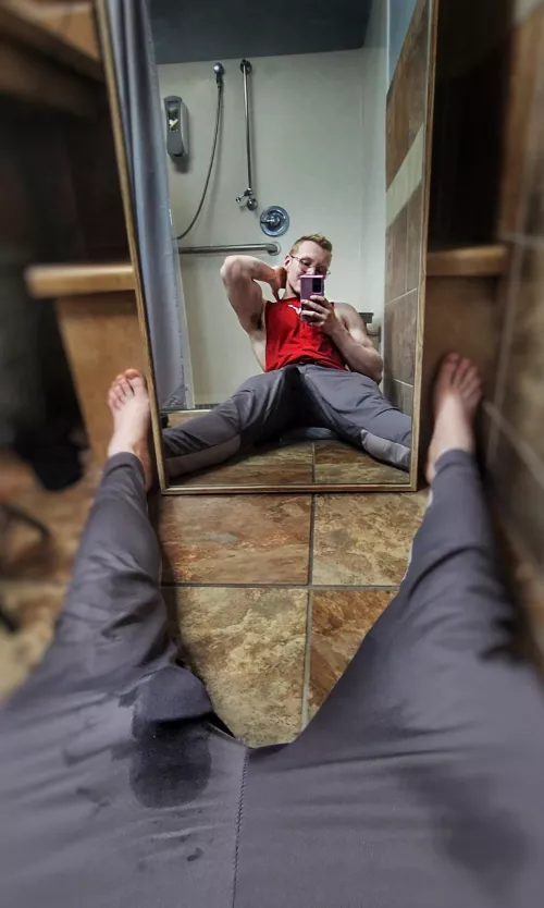 I'll shove your face into my wet bulge and make you worship it