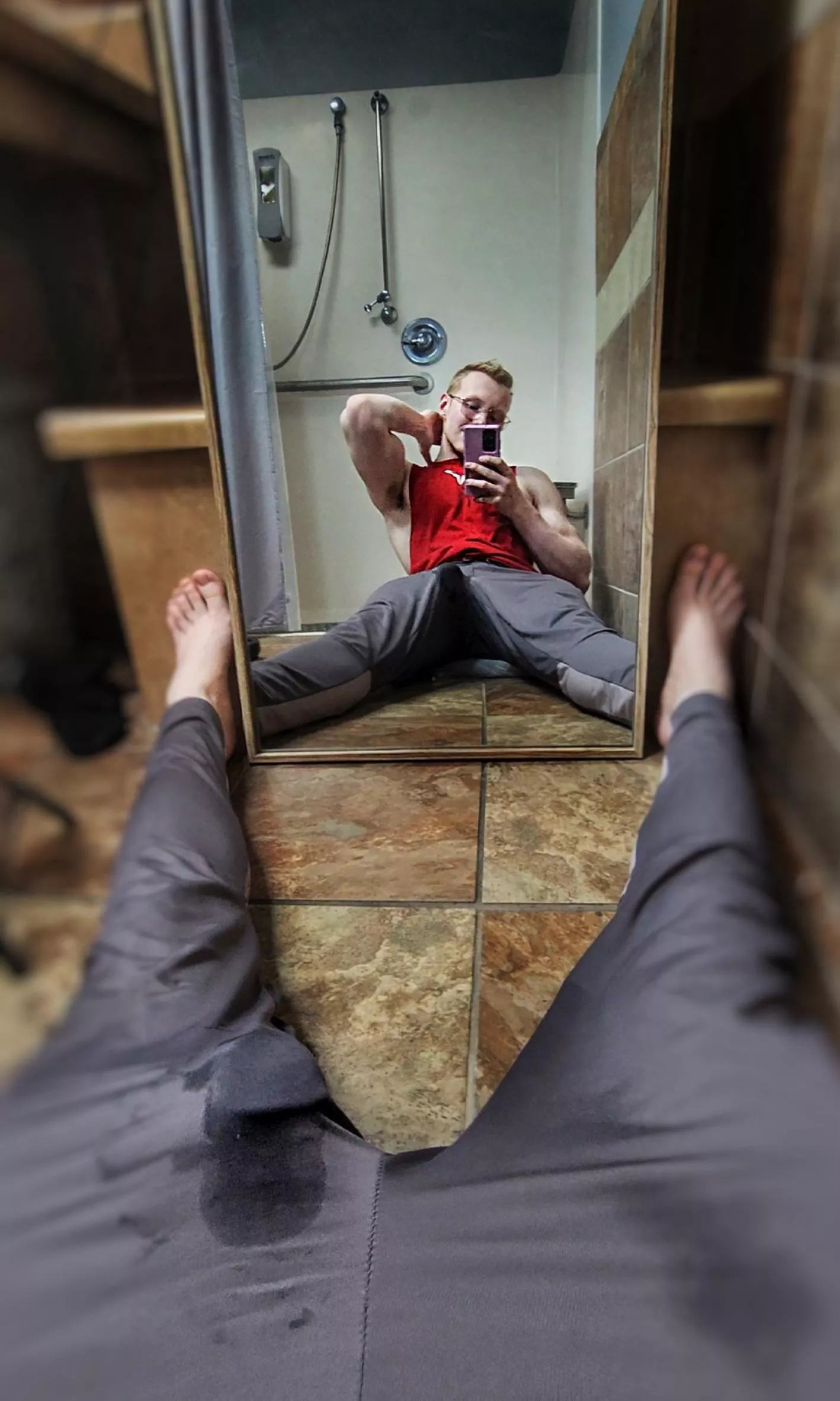 I'll shove your face into my wet bulge and make you worship it