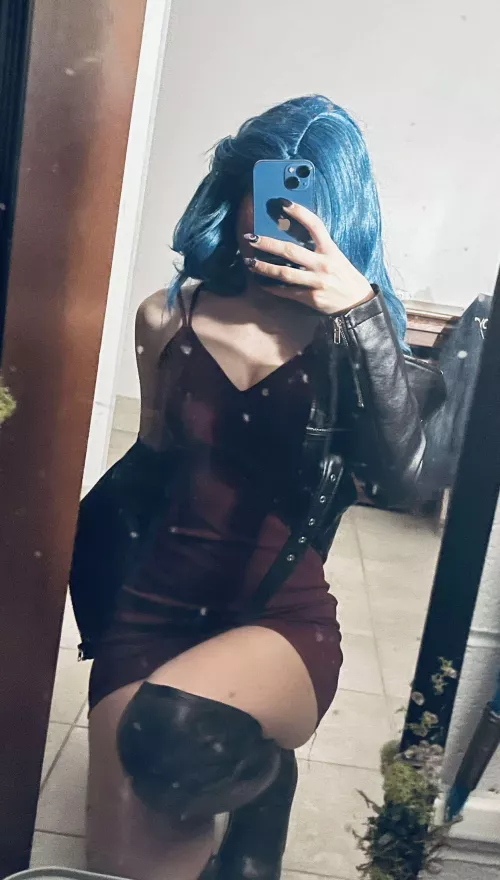 My leather jacket and boots always make a great outfit 