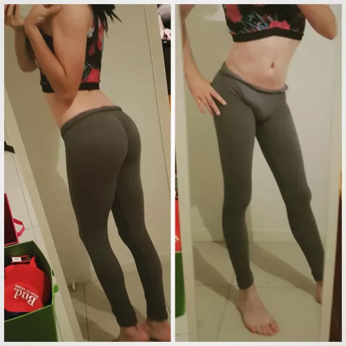 Not sure what's more embarrassing. My girlfriend saying men could ruin my cute body at the party. Or my cock fitting in her panties when I got hard.