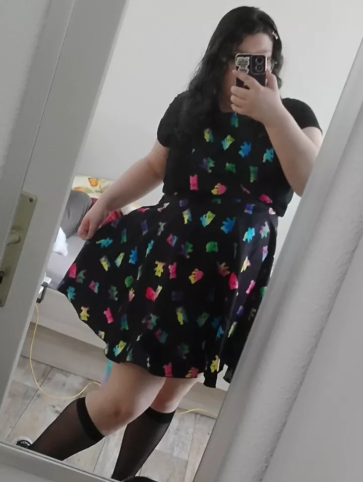 Thoughts on this overall dress? I always thought it was cute, but then I was told it was garish. :(