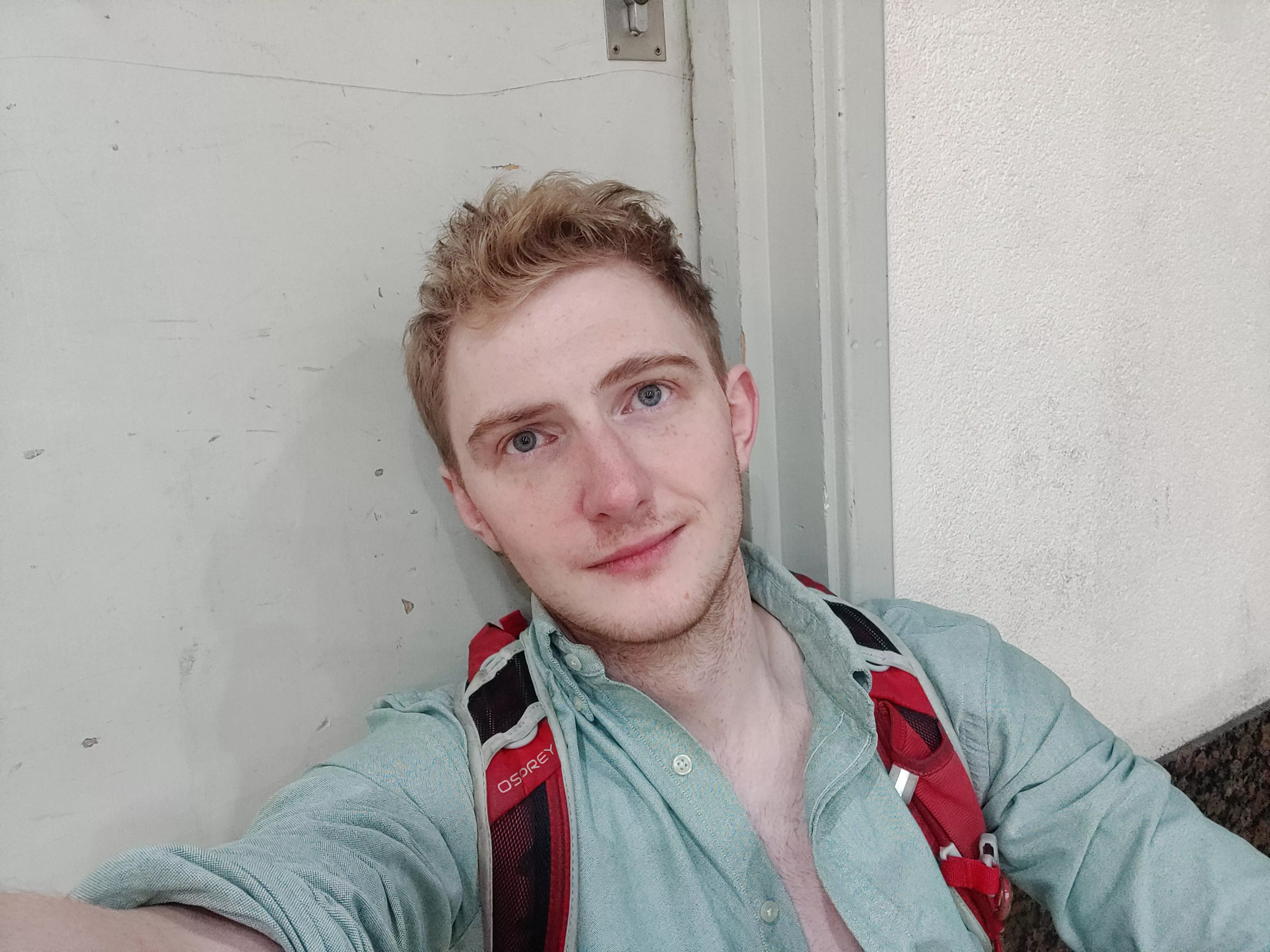 Waiting for a train, keep me company?