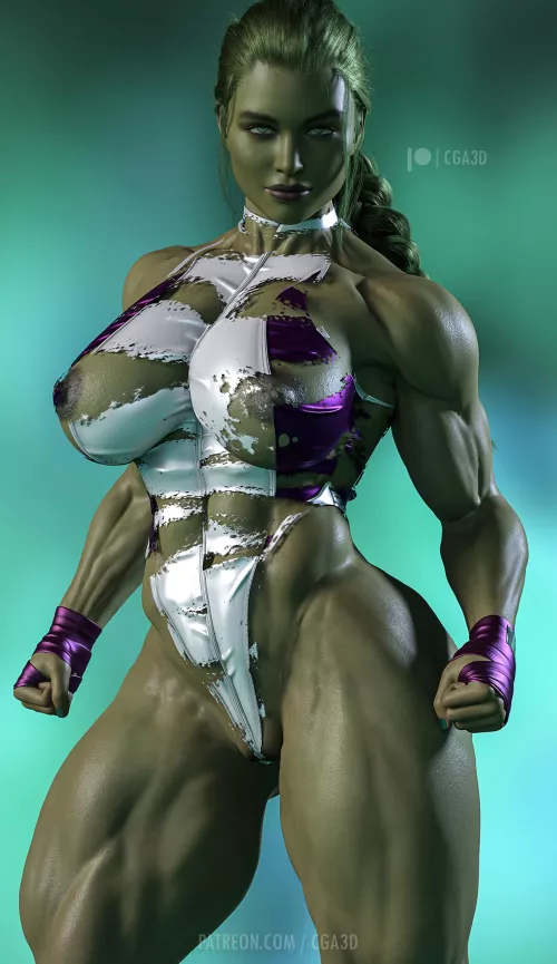 Yelena Belova as She-Hulk (Cga3D) [Marvel]