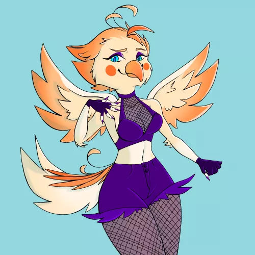 Goth Parrot (art by me)