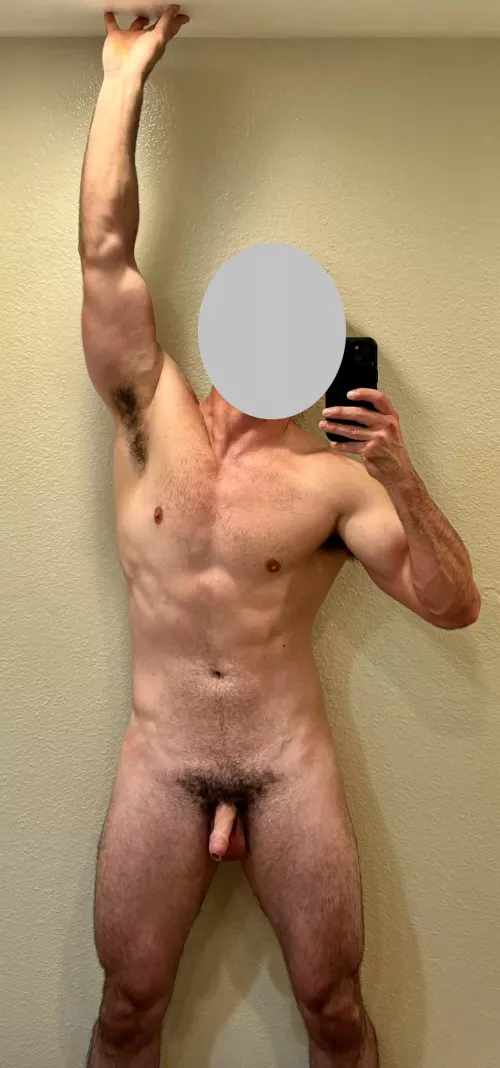 I like that I have thick patches of black hair around my body.