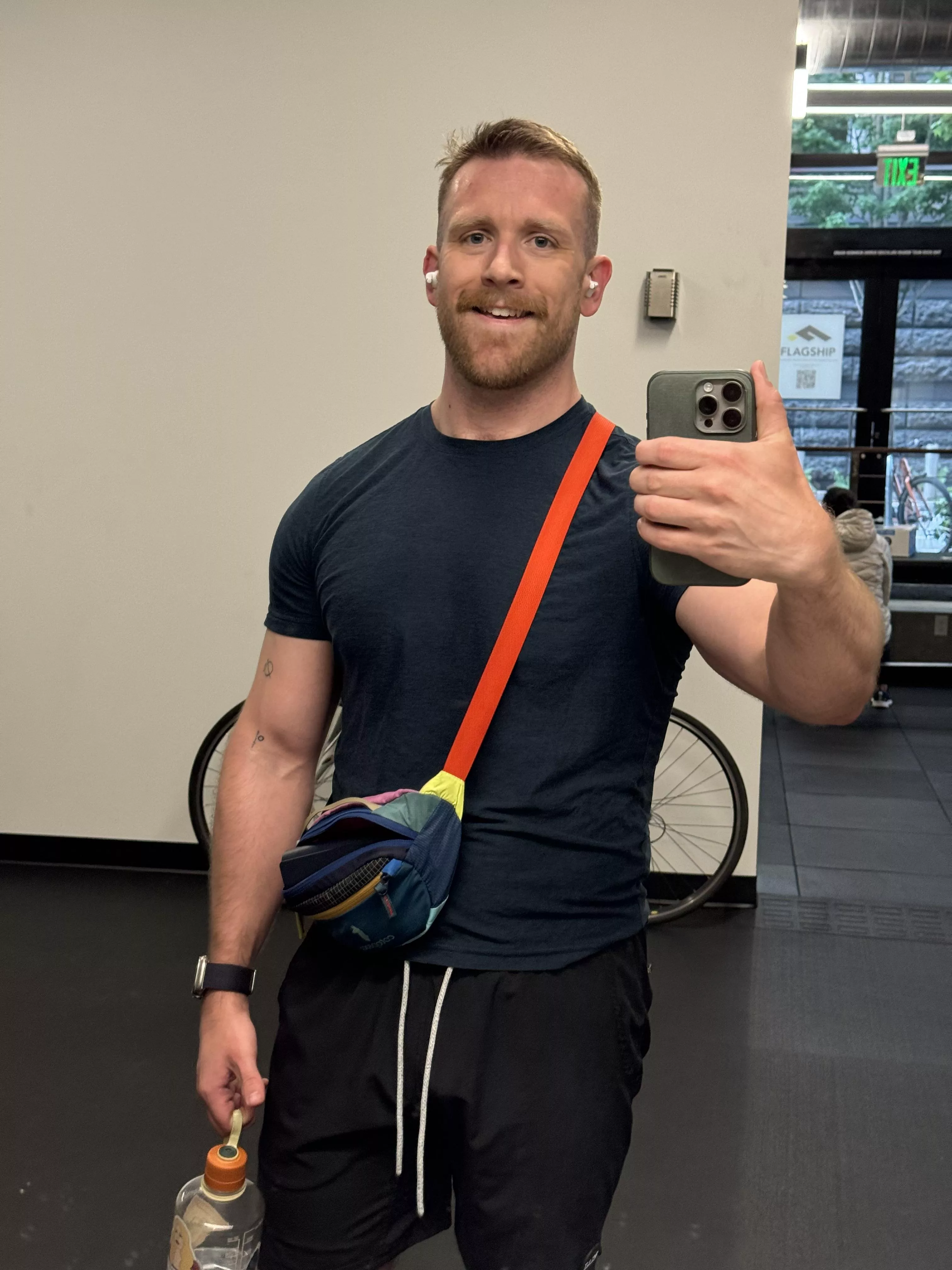 My CrossFit gym has the best mirror for shameless selfies 