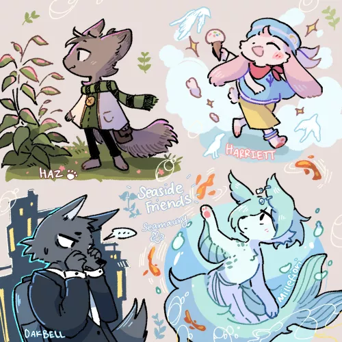 Seaside friends 