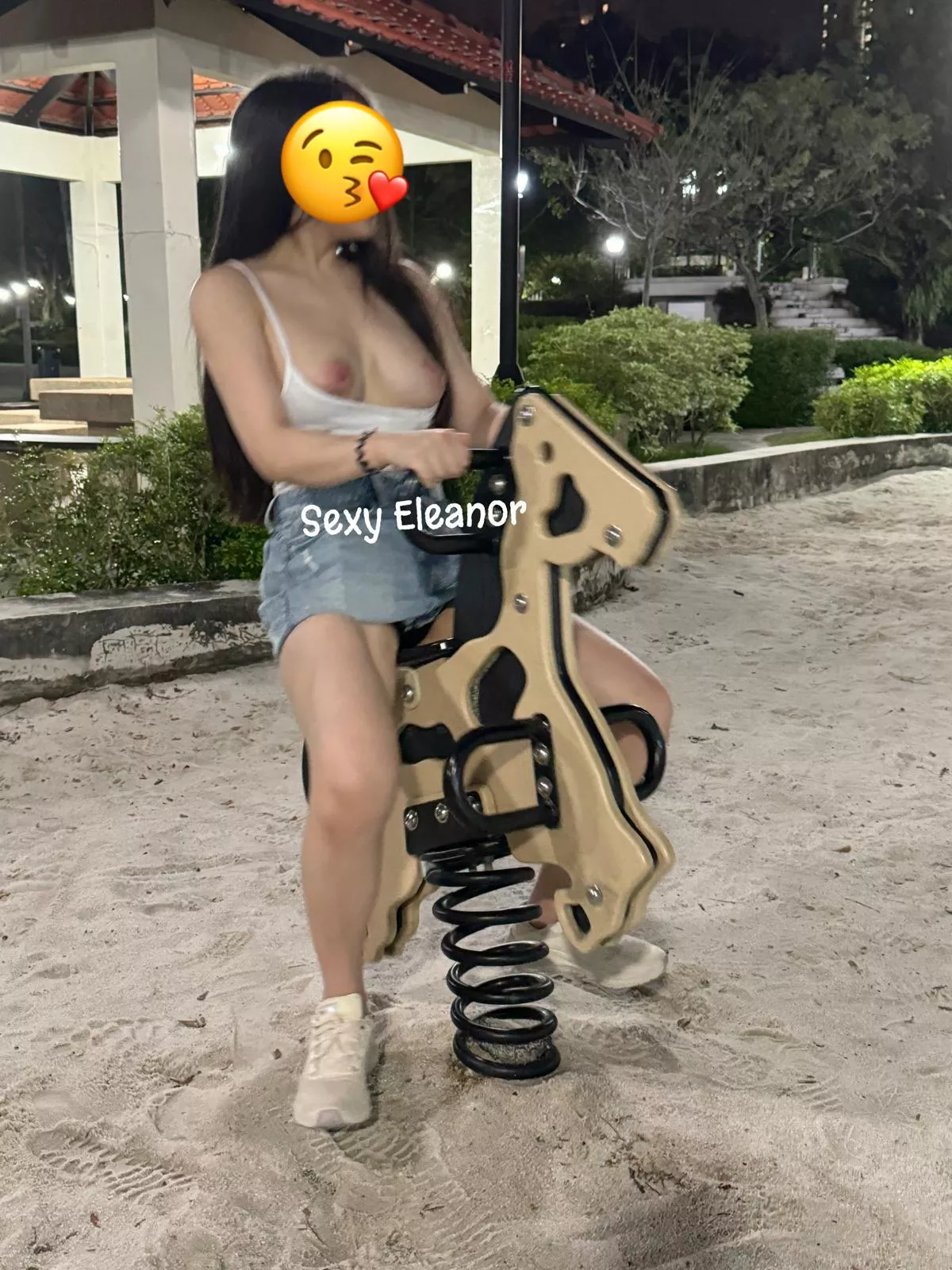 Training my riding outdoor at SG somewhere park. Wish it was you instead 😘