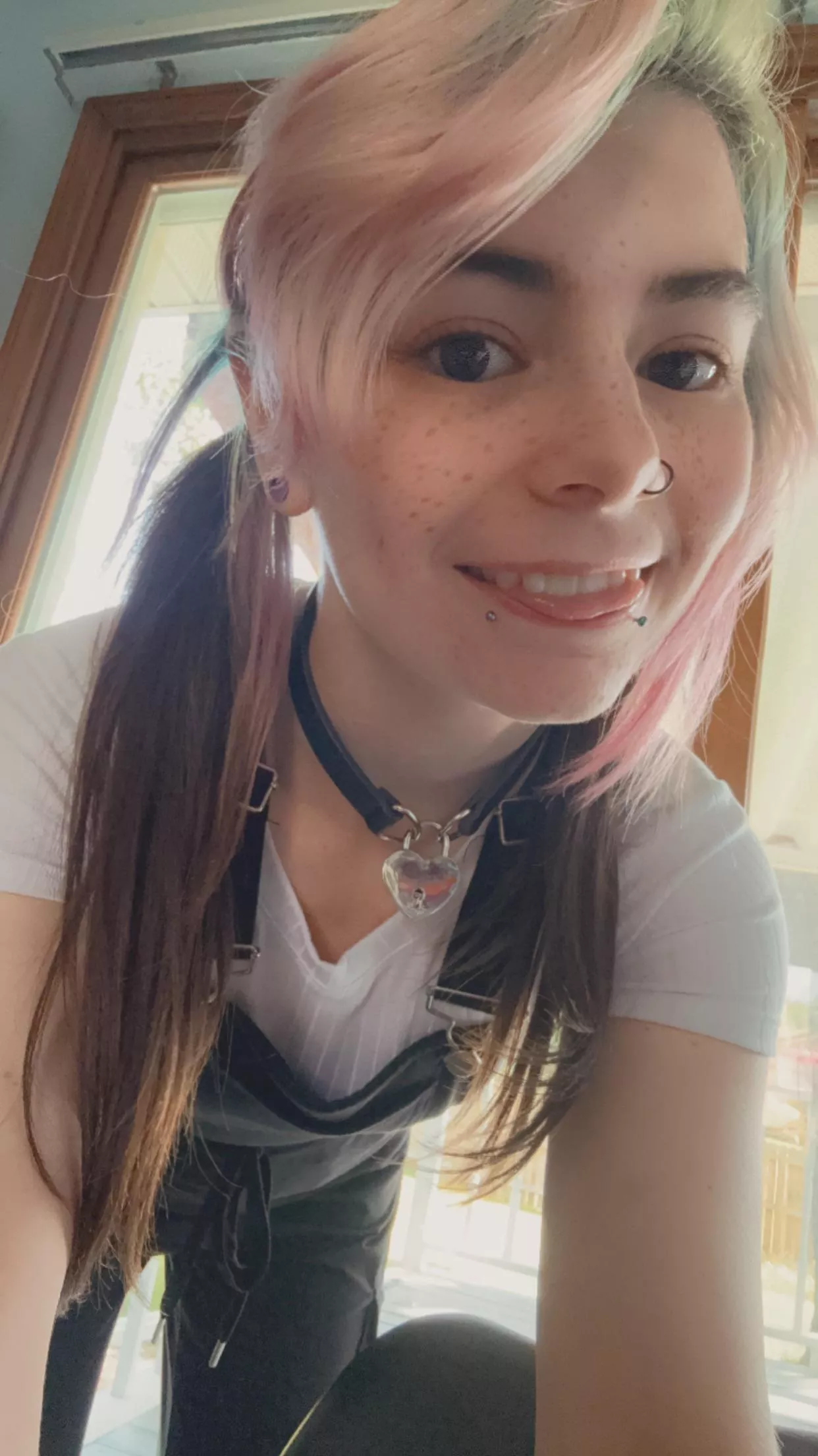 Daddy thinks I'm cute in pigtails. 