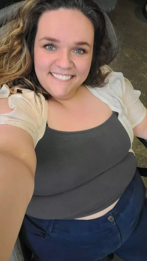 Felt really pretty at work with the sun's rays shining down.