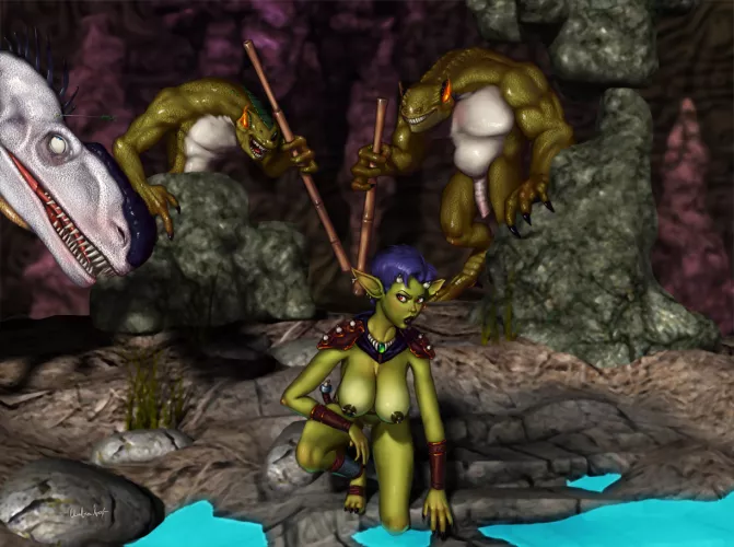 Gally the goblin, captured? (umbrafox)