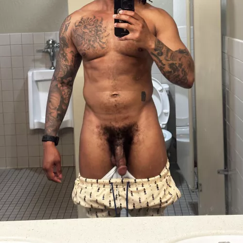 Had to air after the sauna 