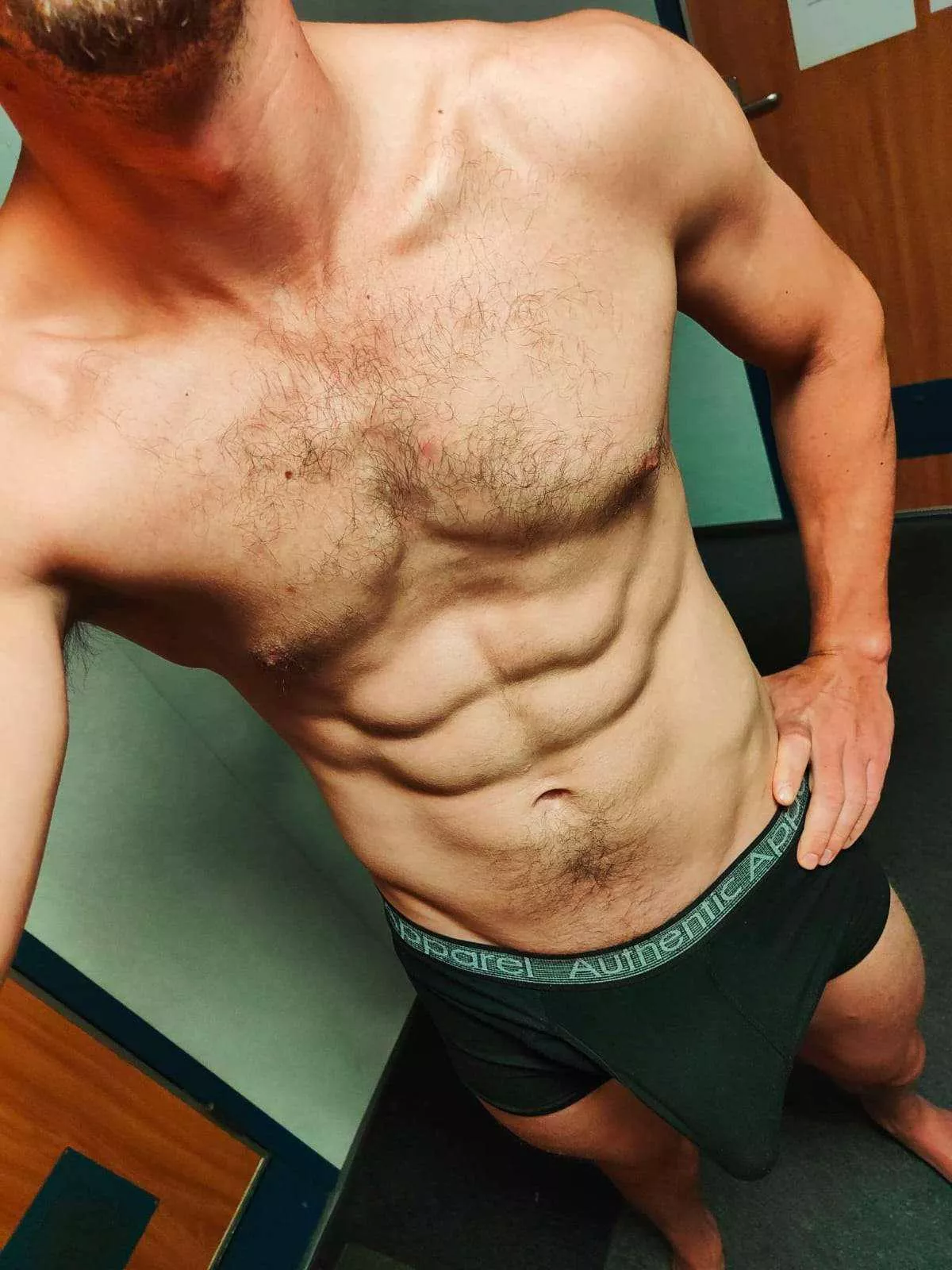 I think the V us trying to point at something...